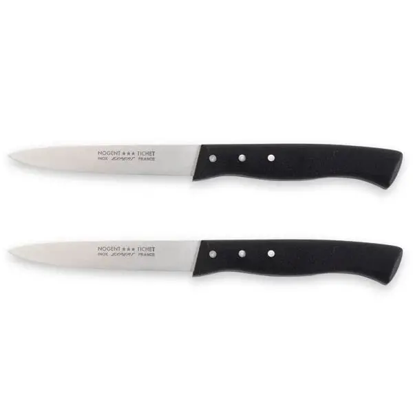 2-Pack Professional Chef'S Utility Knives With Protective Sheaths – 9 Cm Blades, Nogent Forged Steel 1