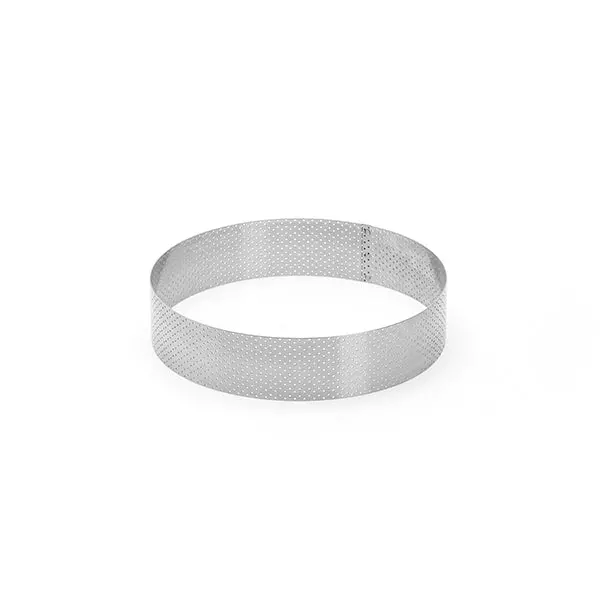 20 Cm Perforated Stainless Steel Cake Ring – Professional Baking Tool By De Buyer 1
