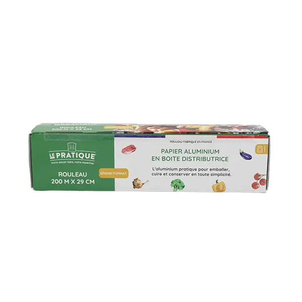 200-Meter Premium Aluminum Foil Roll With Dispenser Box – Le Pratique Pro Series 1