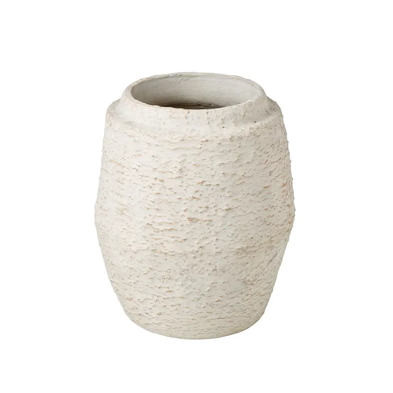 23Cm Textured Terracotta Table Vase 1