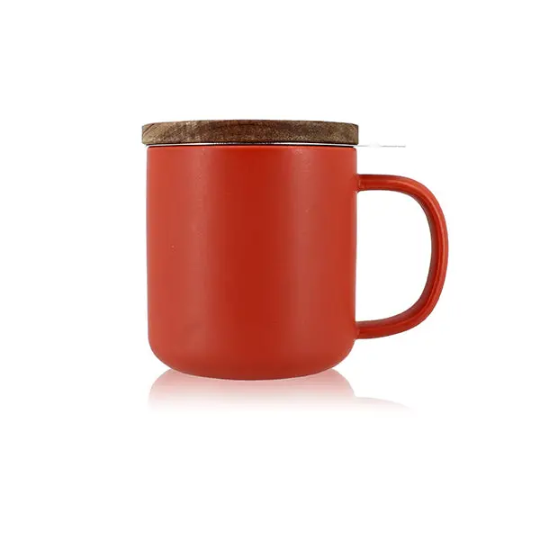 300 Ml Paprika-Colored Stoneware Tea Mug – Juliet Collection By Ogo 1