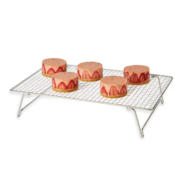 43 X 28 Cm Stainless Steel Rectangular Serving Tray By Mathon 1