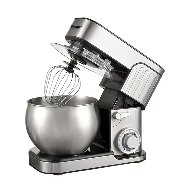 6-Liter Planetary Stand Mixer – 1300 W Tro-1600 Dough Mixer With Stainless Steel Bowl By Techwood 1
