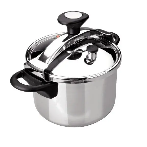 6-Liter Stainless Steel Traditional Pressure Cooker By Lacor 1