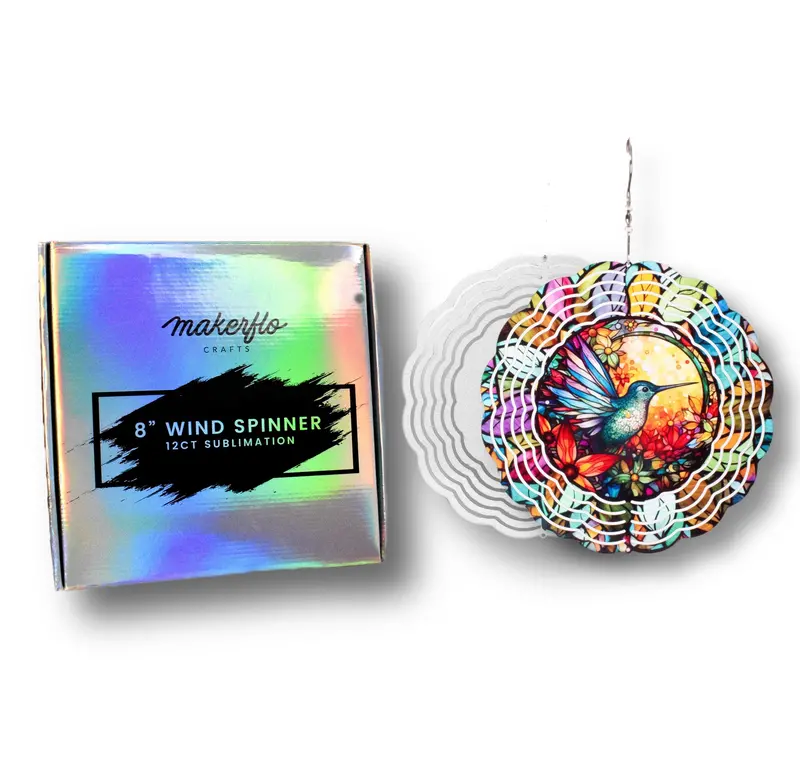 8-Inch Sublimation Wind Spinner For Outdoor Decor 1