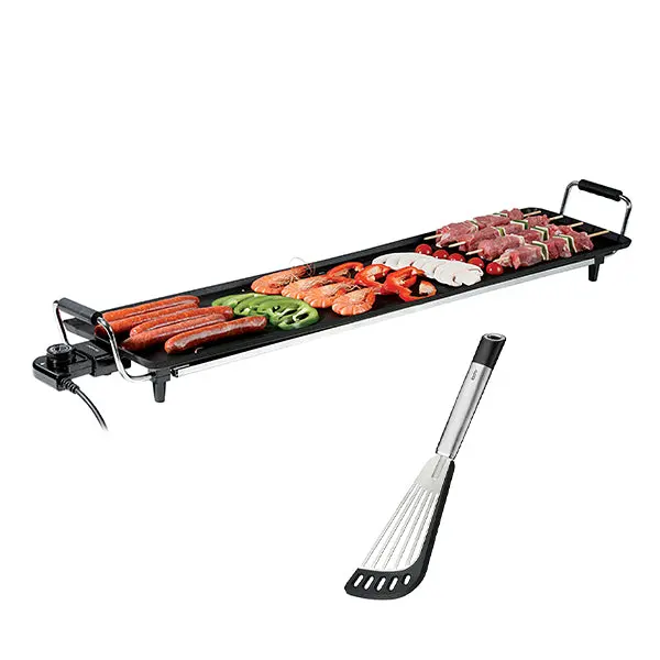 90 Cm Teppanyaki Griddle Set With Angled Spatula – Livoo Dom231 & Gefu Primeline 1