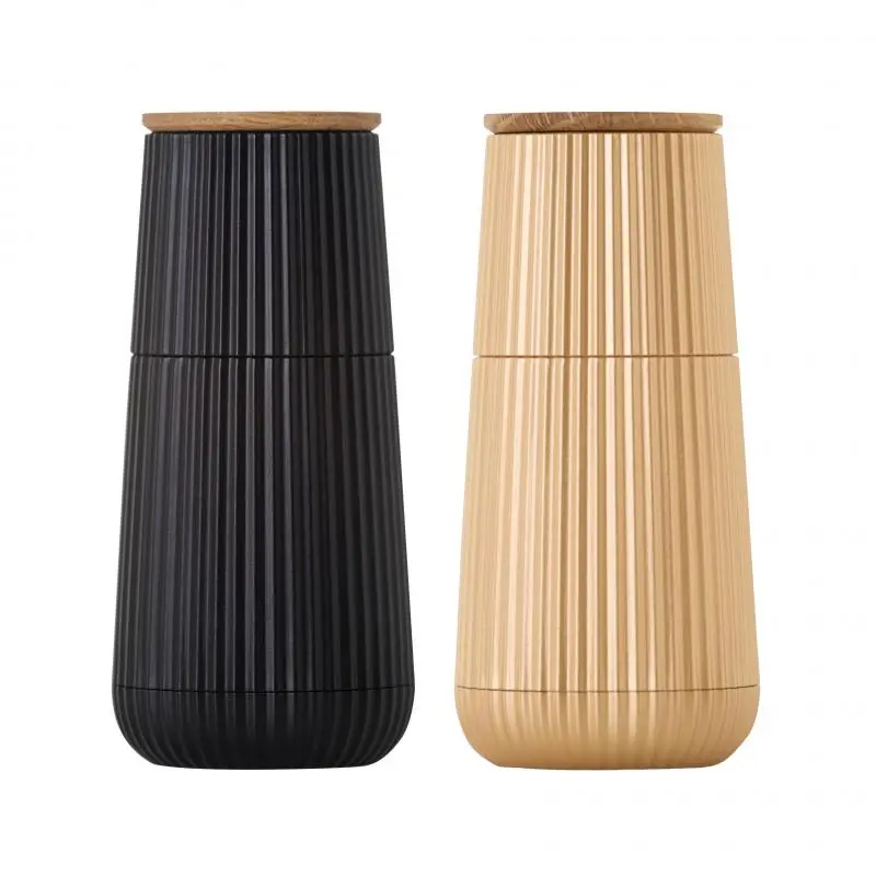 Adhoc Scape Salt & Pepper Mill Set – 12.3Cm Dual-Function Grinder Duo 1