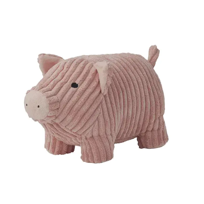 Adorable Piglet-Shaped Fabric Door Stopper 1