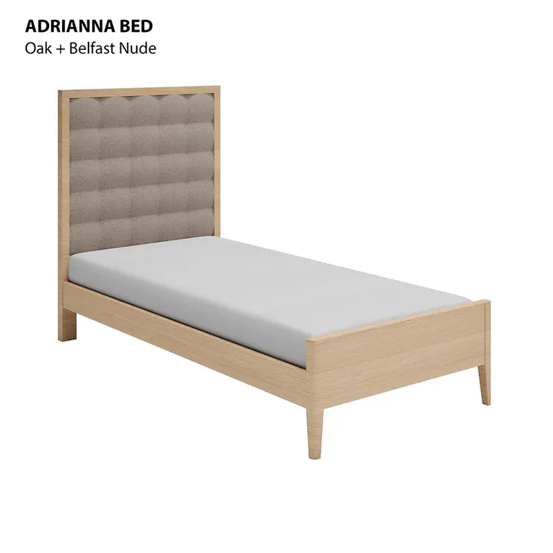 Adrianna Oak Platform Bed – Twin (36" X 75") 1