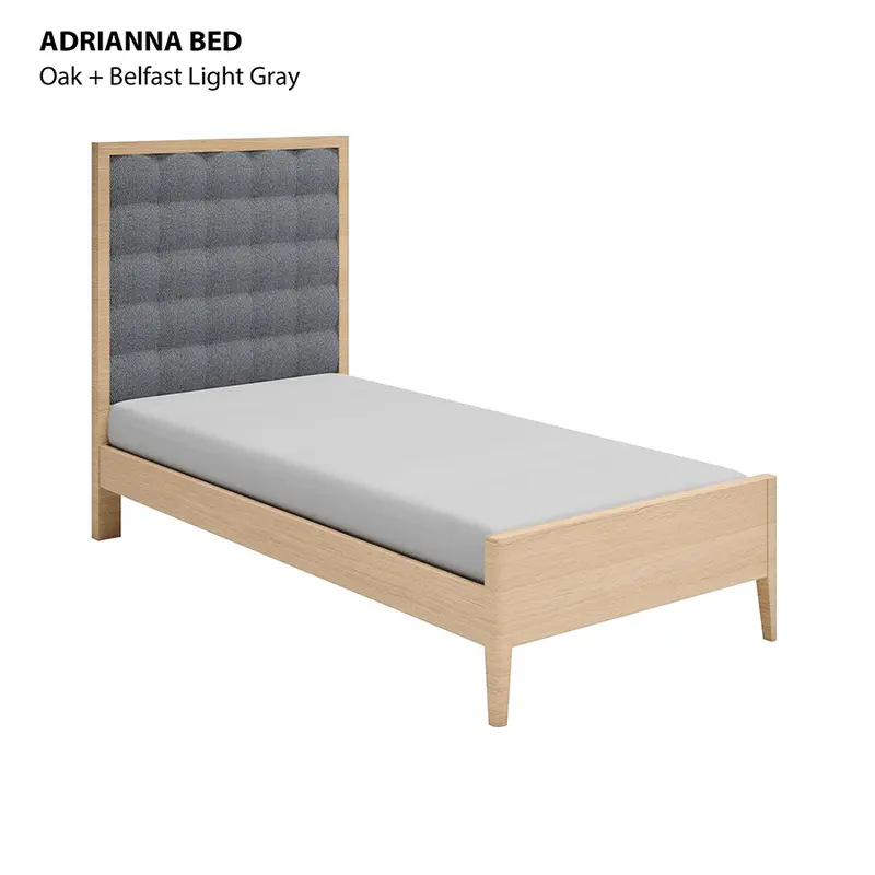 Adrianna Oak Platform Bed – Twin Xl (48" X 75") 1