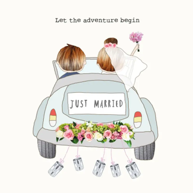 Adventure-Themed Wedding Celebration Card 1