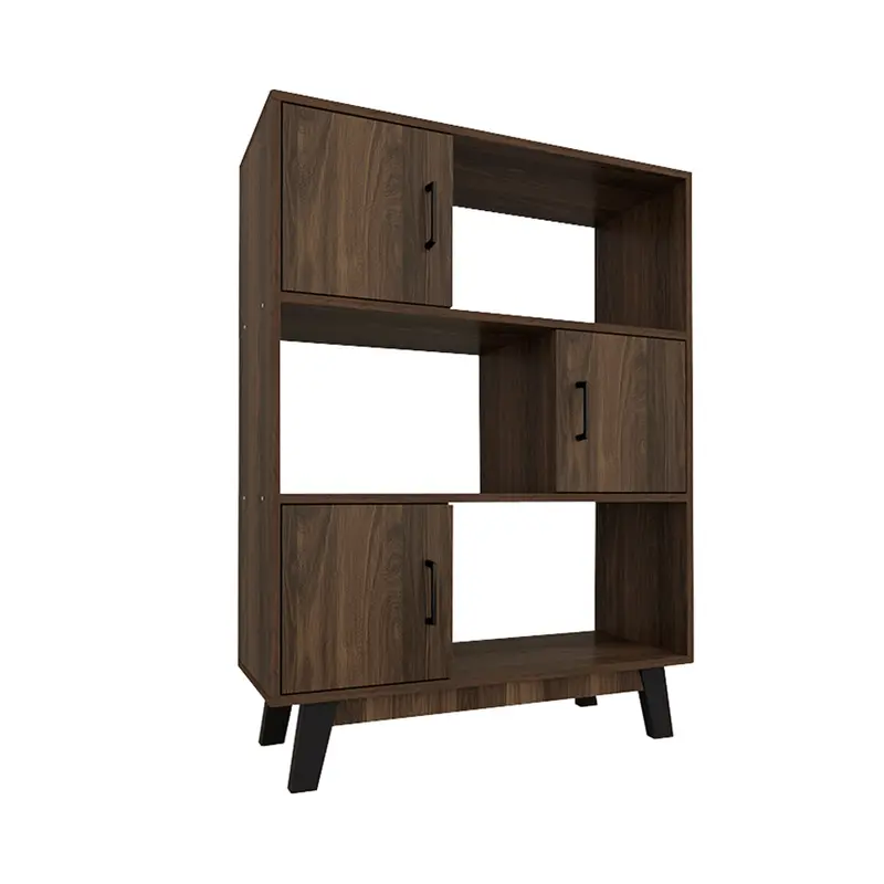 Aiden 80 Cm Mid-Height Bookcase – Slim Modular Shelf Unit 1