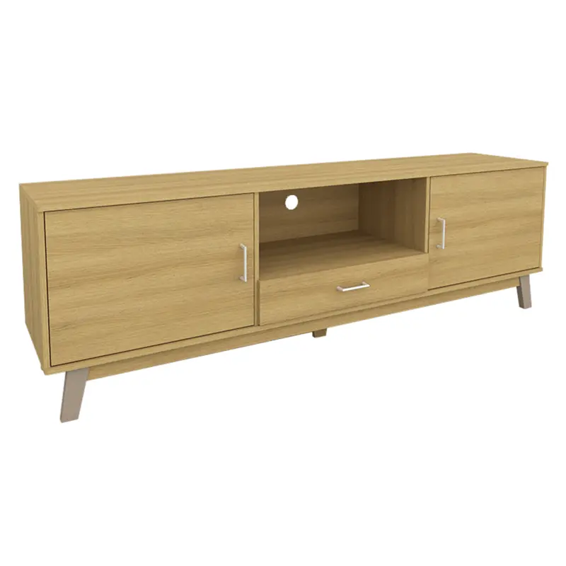 Aiden Mid-Height 180 Cm Tv Stand With Adjustable Shelves 1