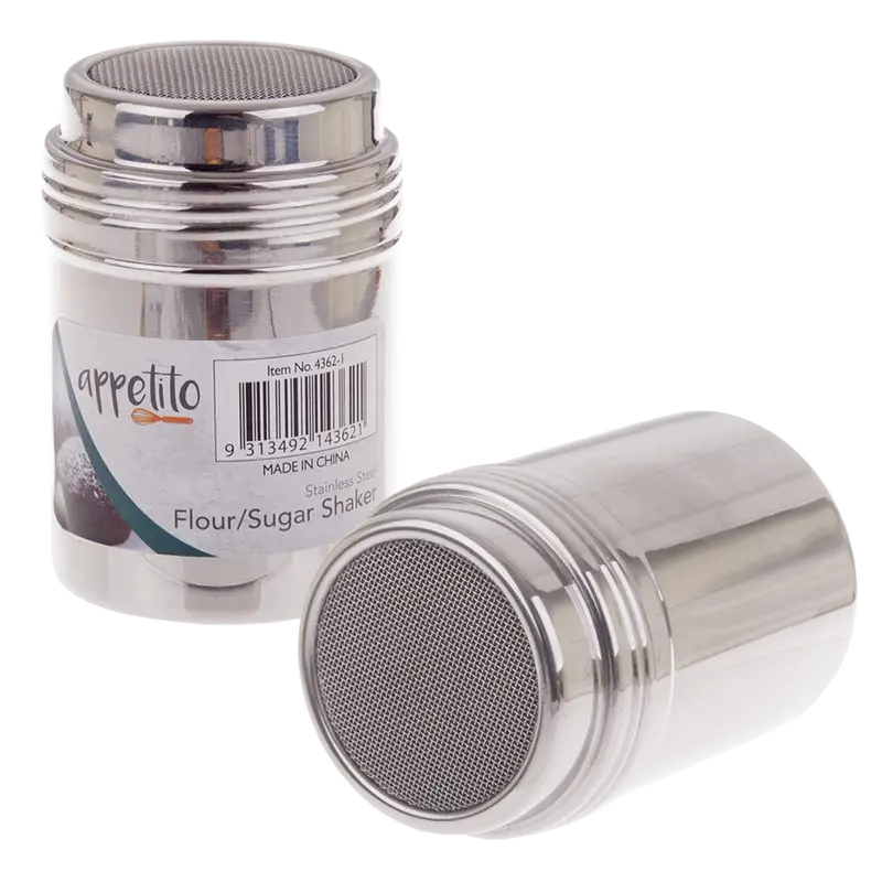 Appetito Small Stainless Steel Mesh Shaker – Fine-Sift Powder & Spice Dispenser 1