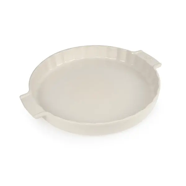 Appolia Ecru Tart Pan – 30 Cm Ceramic Pie Dish By Peugeot 1