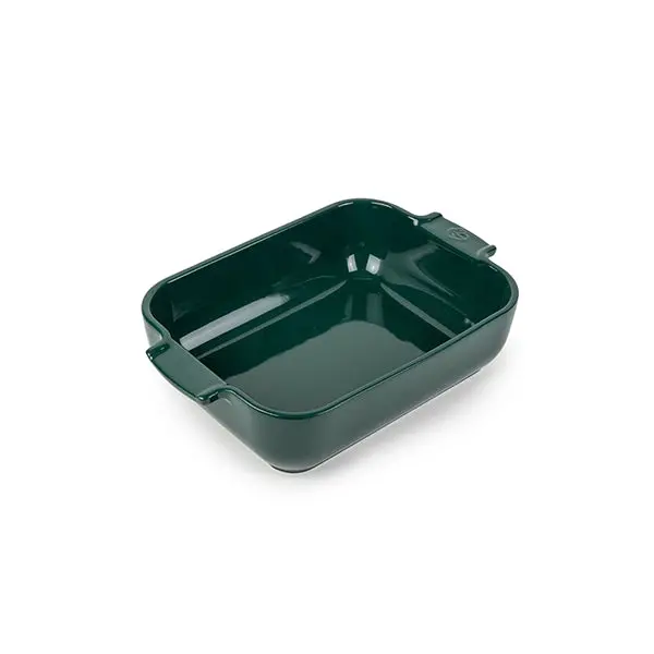 Appolia Green Rectangular Oven Dish – 25 Cm Ceramic By Peugeot 1