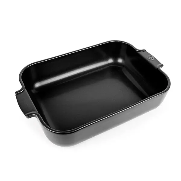 Appolia Matte Black Rectangular Oven Dish – 36 Cm Ceramic By Peugeot 1