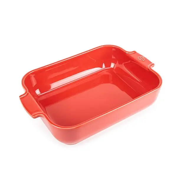 Appolia Red Rectangular Oven Dish – 32 Cm Ceramic By Peugeot 1