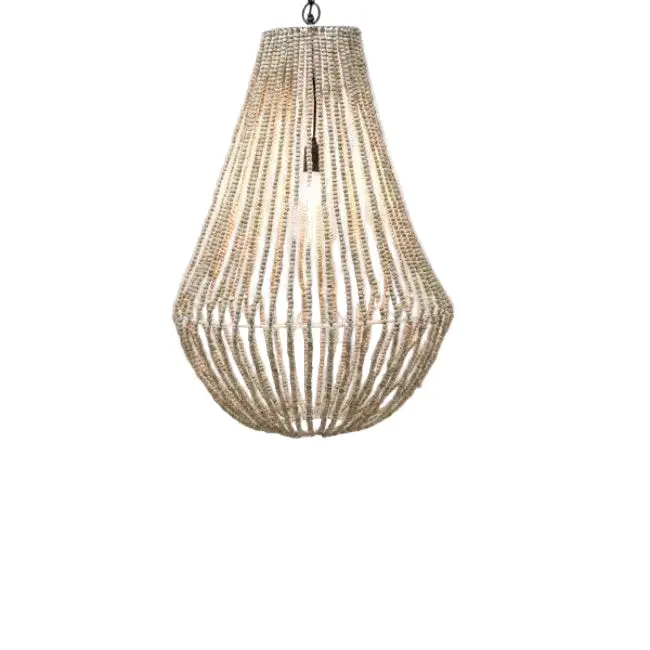 Aria Oversized Natural Wood Chandelier – Statement Ceiling Fixture 1