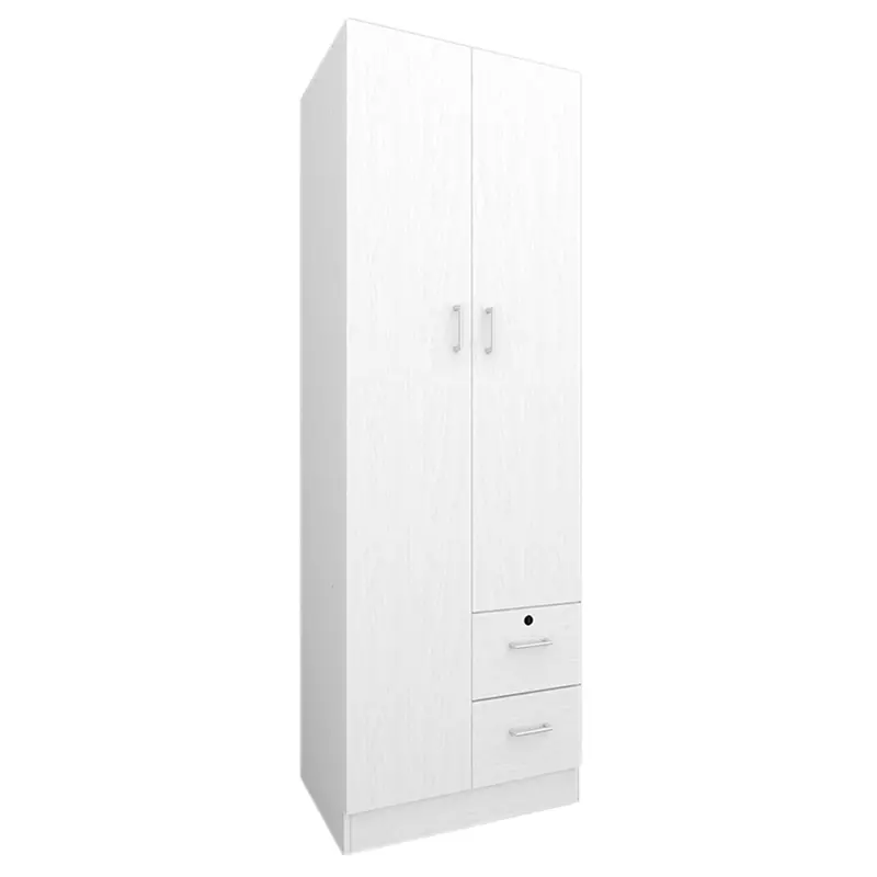 Averie Functional 2-Door Wardrobe With Shelves And Drawers 1