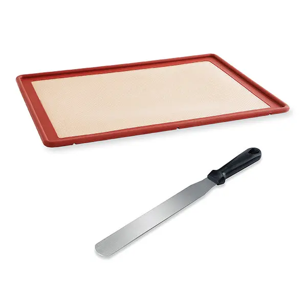 Baking Mat (39.7 X 29.5 Cm) + Flat-Blade Cake Spatula (26 Cm) – Mathon Combo 1