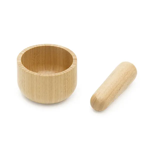Bamboo Mortar And Pestle Set By Pebbly 1