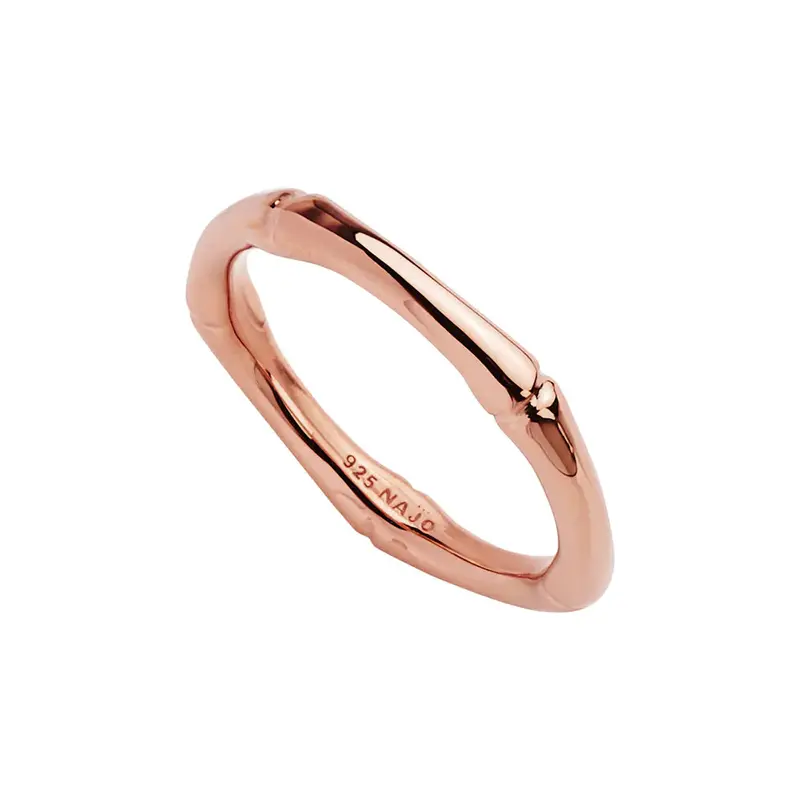 Bamboo Ring – Rose Gold Tone 1