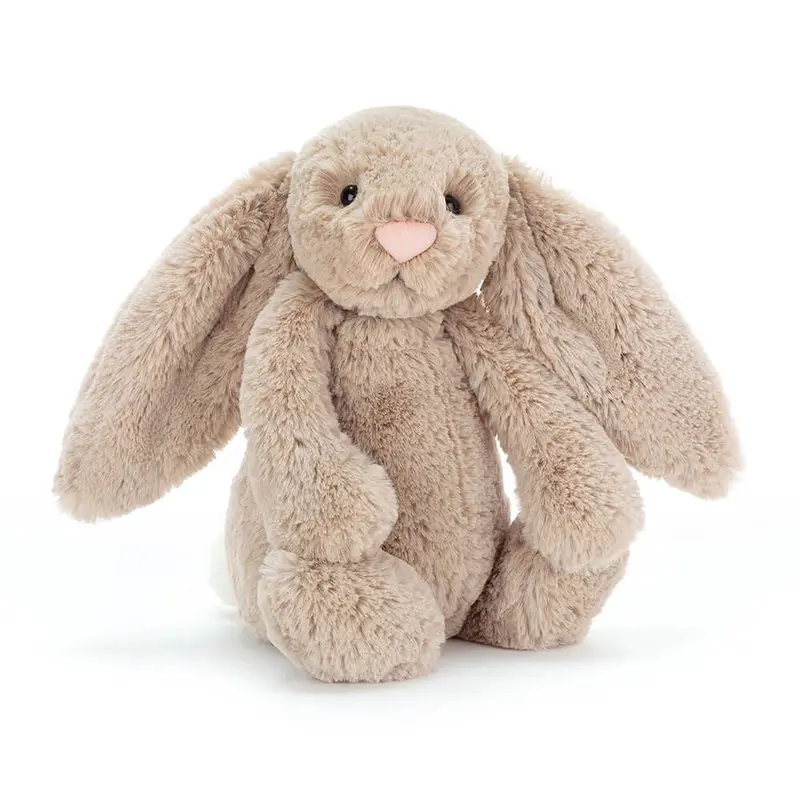 Bashful Medium Beige Bunny Plush – Gentle-Tone Cuddly Companion Toy 1