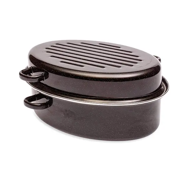 Baumalu Enamel-Coated Steel Roasting Dutch Oven (38 Cm) 1