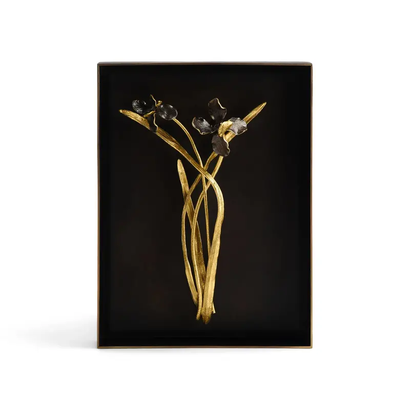 Black Iris Artistic Shadow Box Frame 1