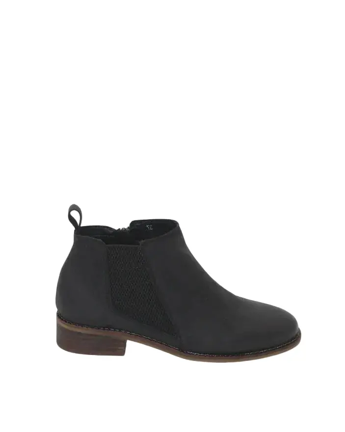 Black Nubuck Kylie Ankle Boot 1
