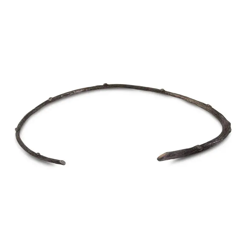 Black Rhodium Enchanted Forest Diamond Collar 1