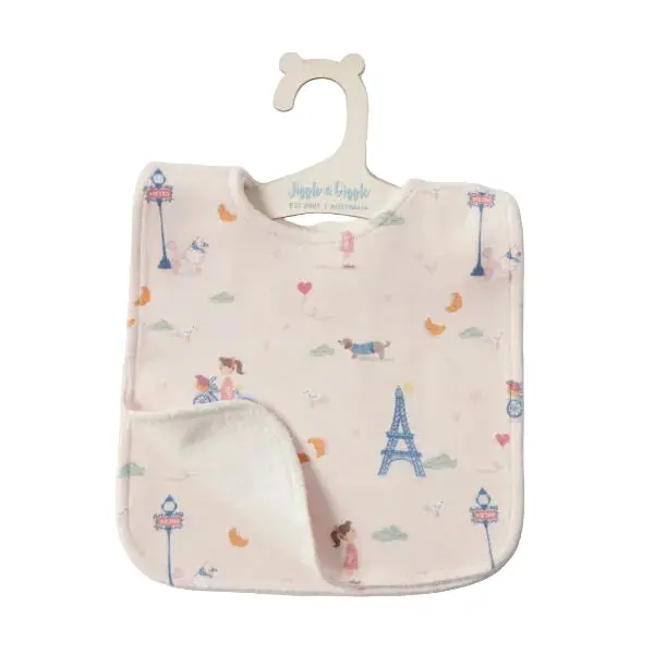 Bonjour Paris Themed Jersey Bib Set (2-Pack) 1