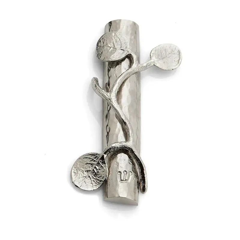 Botanical Leaf–Designed Mezuzah Case 1