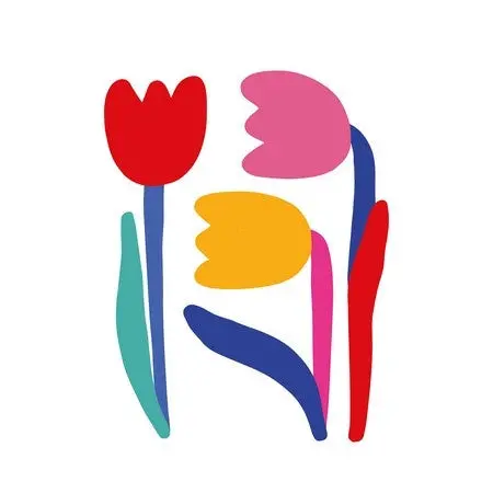 Bright Tulips Printed Paper Napkins – 20-Pack 1