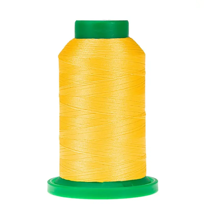 Bright Yellow Isacord Embroidery Thread – 1000-Meter Skein 1