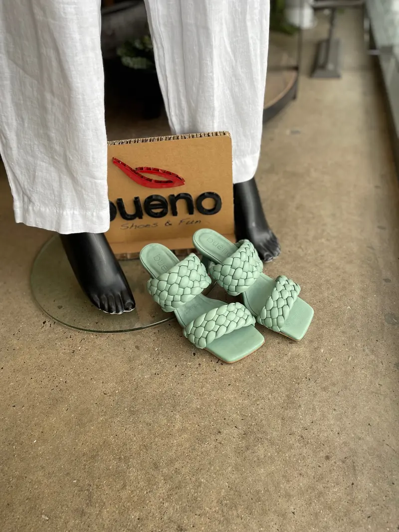 Bueno Tulsi Slip-On Shoes In Nile Blue 1