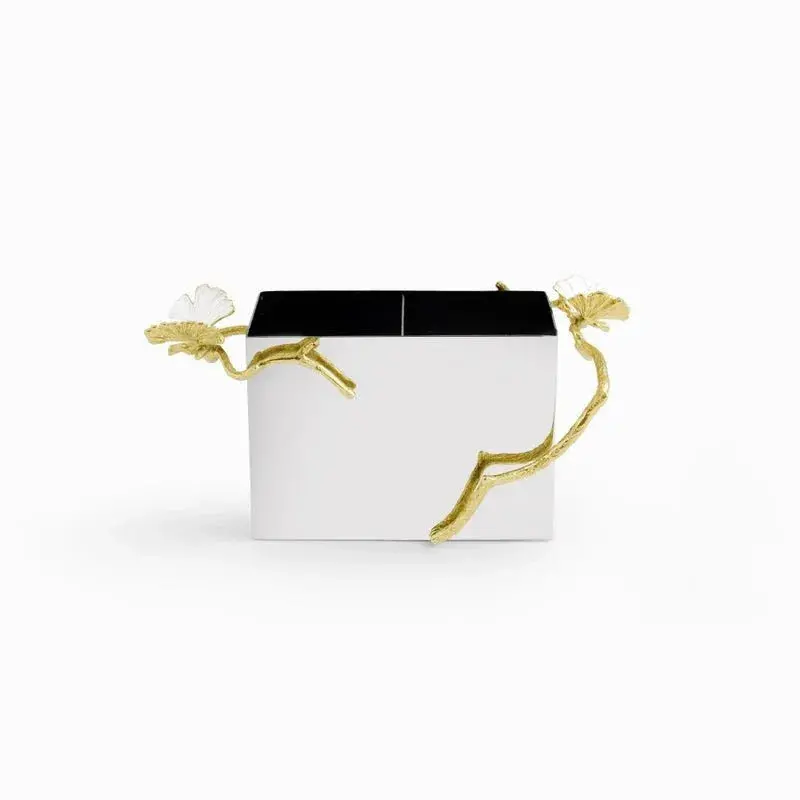 Butterfly Ginkgo Gold Cutlery Caddy For Utensils 1