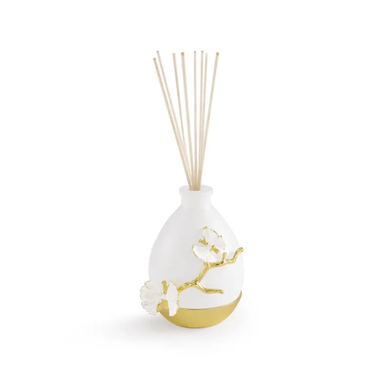 Butterfly Ginkgo Gold Reed Diffuser With Botanical Notes 1