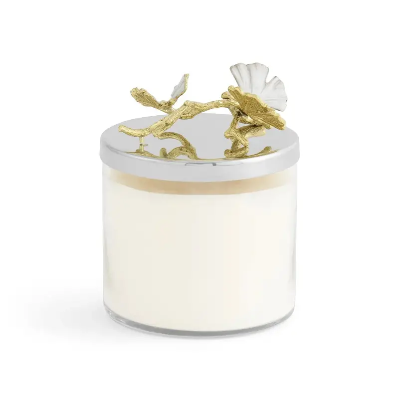Butterfly Ginkgo Metallic Gold Scented Candle – 13.5 Oz 1