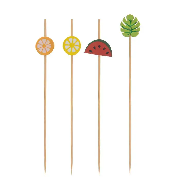 Capri Color-Mix Cocktail Picks – 20-Piece Party Set 1