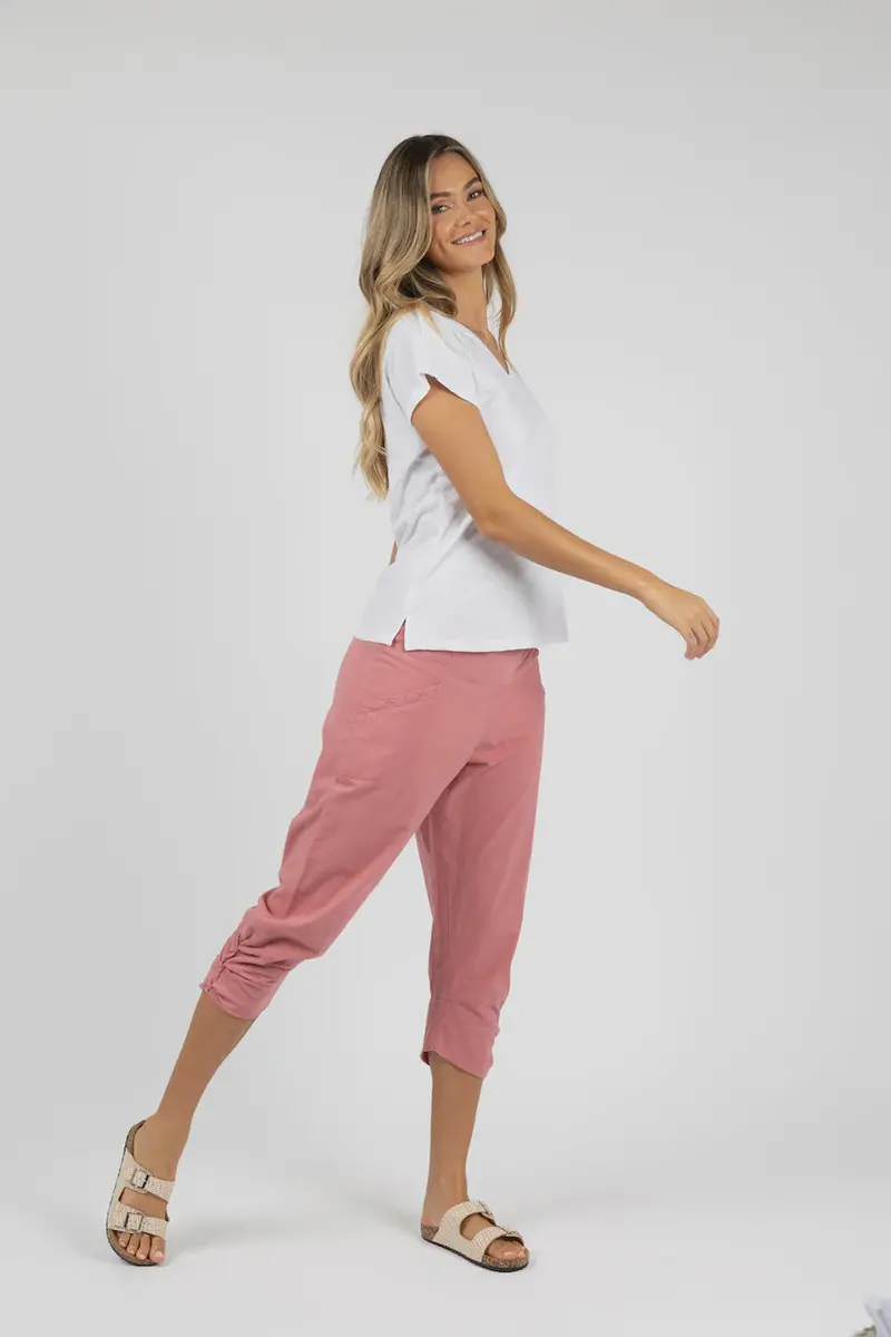 Castaway Blush-Tone Wide-Leg Pant 1