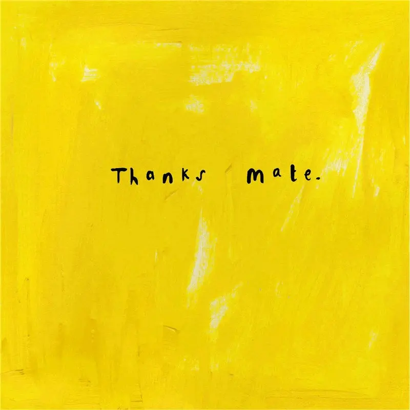 Casual ‘Thanks Mate’ Greeting Card – Friendly Appreciation Design 1