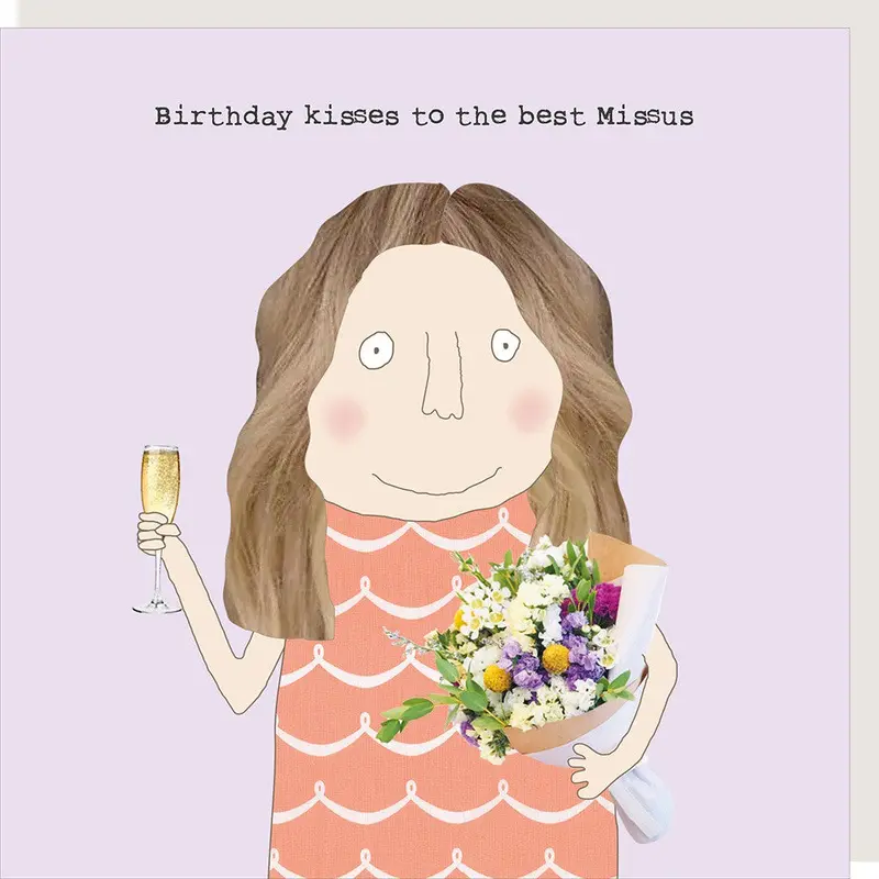 Celebrating My Wife – Kisses & Love Appreciation Card 1
