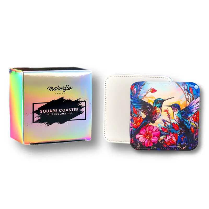 Ceramic Sublimation Coaster Set – Heat-Resistant & Scratch-Proof 1