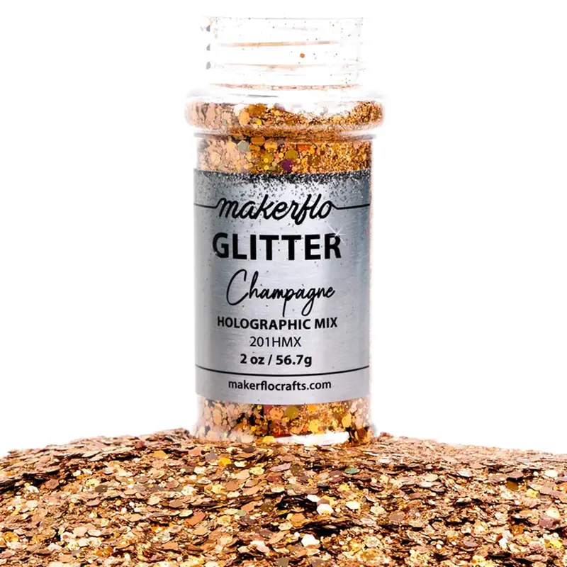 Champagne Chunky Mix Glitter Assortment 1