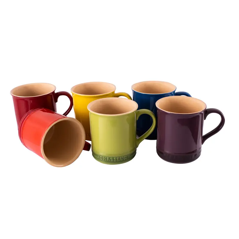 Chasseur Macaron Vivid Mug Set (6-Piece) – Vibrant Ceramic Drinkware 1