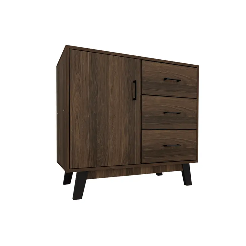 Compact Sideboard Cabinet With Sleek Wood Finish 1