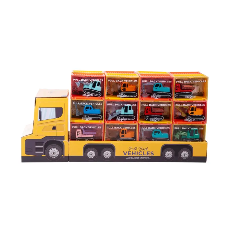 Construction-Themed Toy Vehicles With Storage Container 1