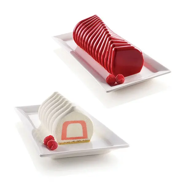 Corallo Silicone Loaf Mold + Silikomart Bûche Insert – Gourmet Dessert Duo 1